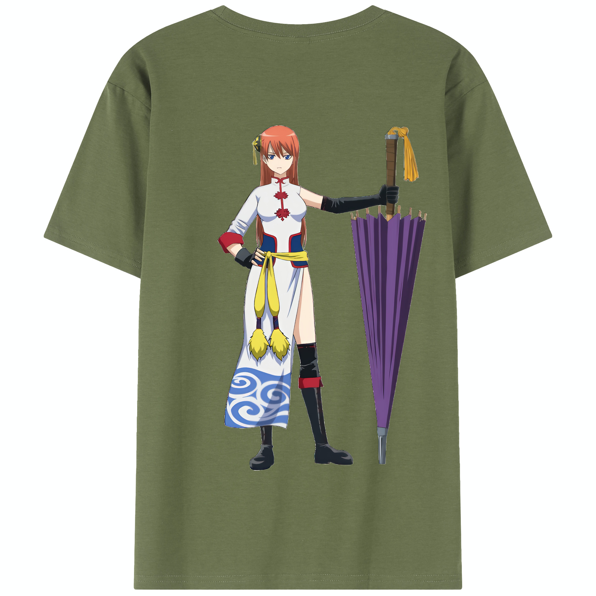 （画像用） ぎんたま 坂田銀時（さかたぎんとき） 神楽 志村新八（しむら しんぱち） GINTAMA Sakata Gintoki Kagura Shimura Shinpachi 綿100％半袖Tシャツ（背面プリント）
